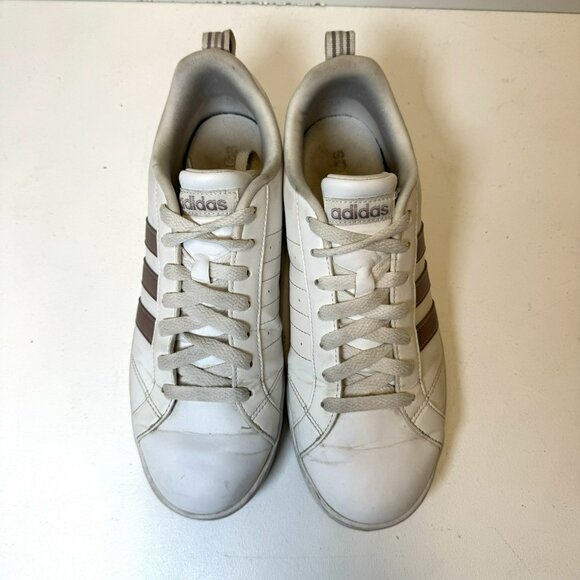 Adidas VS Advantage Sneakers Shoes Womens Size US 8 White Rose Gold - Picture 2 of 8